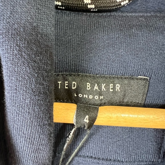 NWT Ted Baker London Notrav Navy Blue Hoodie Sweatshirt Men’s Size: L - Picture 8 of 13